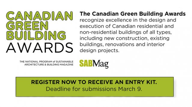 Canadian Green Building Awards From SAB Magazine And The CaGBC | News ...